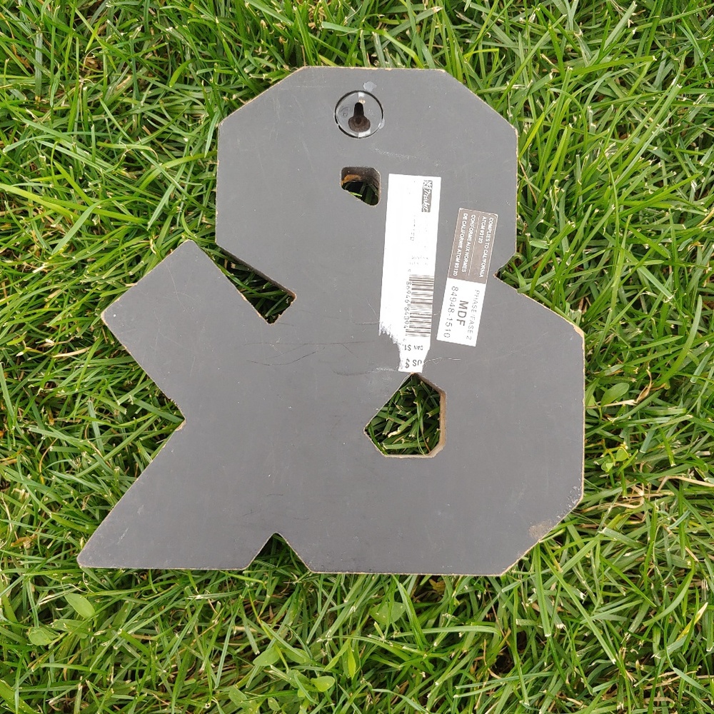 Rustic Wood "&" Symbol - Picture 2 of 5